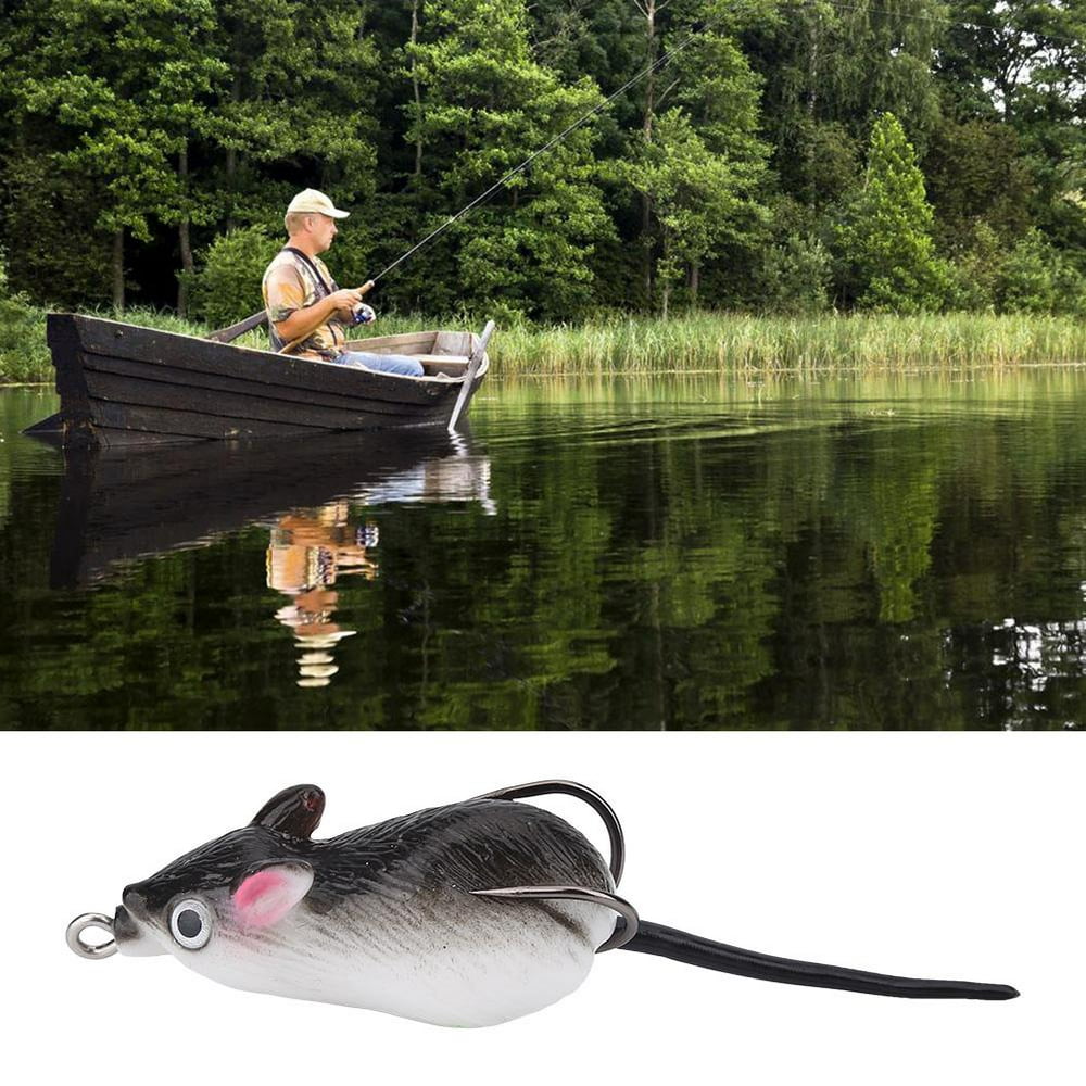 YLSHRF Topwater Lure,Artificial Bait Mouse Shape Soft Fishing Lures