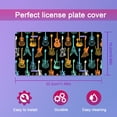 thumbnail image 3 of Smoaffly Colorful Guitar License Plate Decorative Car Front, Metal Car Plate, License Plate, Vanity Tag, Aluminum Novelty License Plate for Men/Women/Boy/Girls Car 6×12 Inch, 3 of 5
