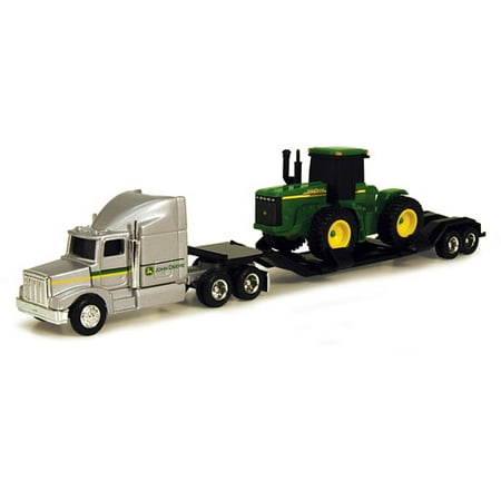 - John Deere 1/64 Farm Hauler Semi with 4WD Tractor Play Set