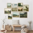 thumbnail image 3 of PixonSign Framed Canvas Print Wall Art Set - Nature Wilderness Landscapes Poster Modern Art - Countryside Scenery Print Gallery Set of 9 Abstract Illustrations Wall Décor for Home - Natural, 3 of 5