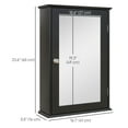 thumbnail image 3 of kleankin Bathroom Mirror Cabinet, Wall Mounted Medicine Cabinet w/ Shelves, 3 of 9