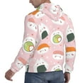 thumbnail image 3 of KLL Cute Sushi Print Mens Hoodie Long Sleeve Casual Pullover Hooded Sweatshirt Fashion Drawstring Hoodies with Pocket-Medium, 3 of 6
