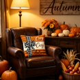thumbnail image 5 of Fall Pillow Covers for Halloween Fall Decorations Waterproof Sofa Couch Pillow Covers, Square Summer Pillow Covers 18x18 for Farmhouse, Thanksgiving Fall Pumpkin Decorative Throw Pillow Covers, 5 of 6