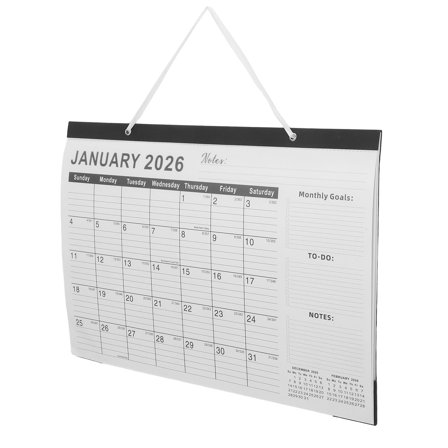 PAMINGONO 2026 18 Month Wall Calendar with Large Date Blocks and Global Holidays