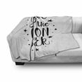 thumbnail image 3 of I Love You Soft Flannel Fleece Throw Blanket, Romantic I Love You to the Moon and Back Lifestyle Words Print, Cozy Plush for Indoor and Outdoor Use, 70" x 90", Black White, by Ambesonne, 3 of 6