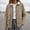 Khaki, variant on Womens Cropped Barn Jacket Lightweight Zip Up Snap Button Fall Casual Outerwear with Pockets Vintage Contrast Collar Utility Shacket