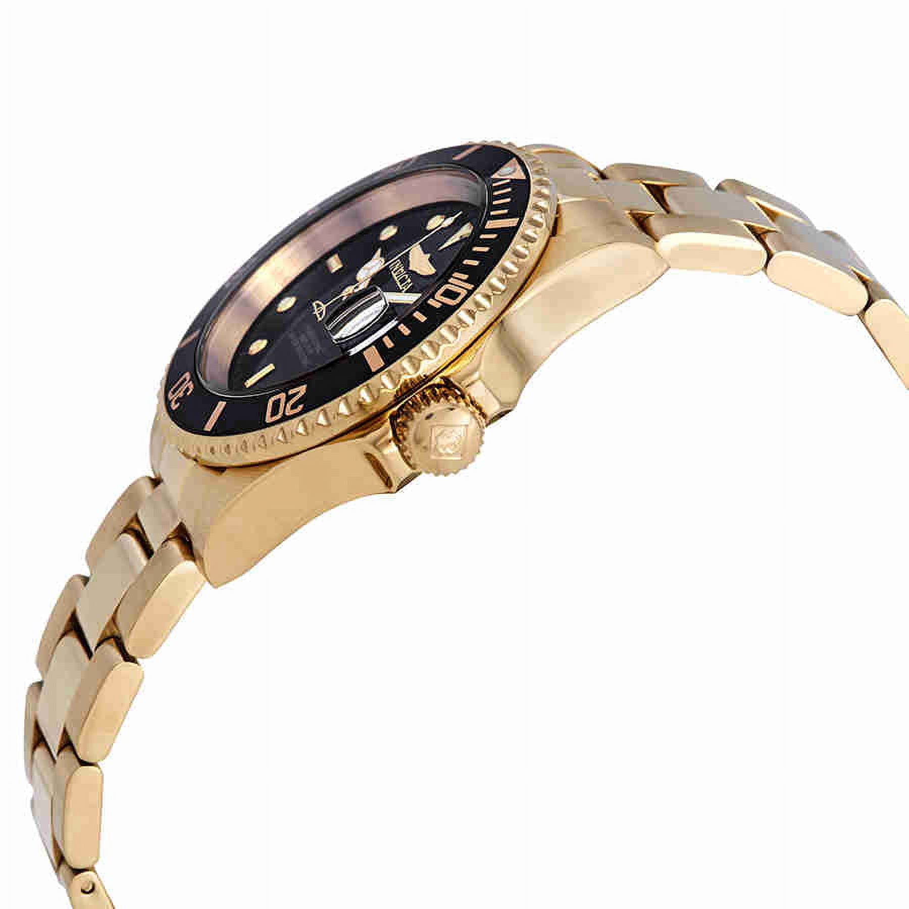 Invicta Pro Diver Gold-tone Black Dial 40mm Men's Watch 26975