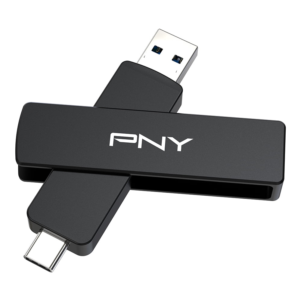 PNY 1TB DUO LINK V3 USB 3.2 Gen 2 Type-C & Type-A OTG Flash Drive Extreme Speeds Read/Write 1000/800MB/s External Mobile Storage Compatible with Smartphone/Tablet/Laptops/Desktops