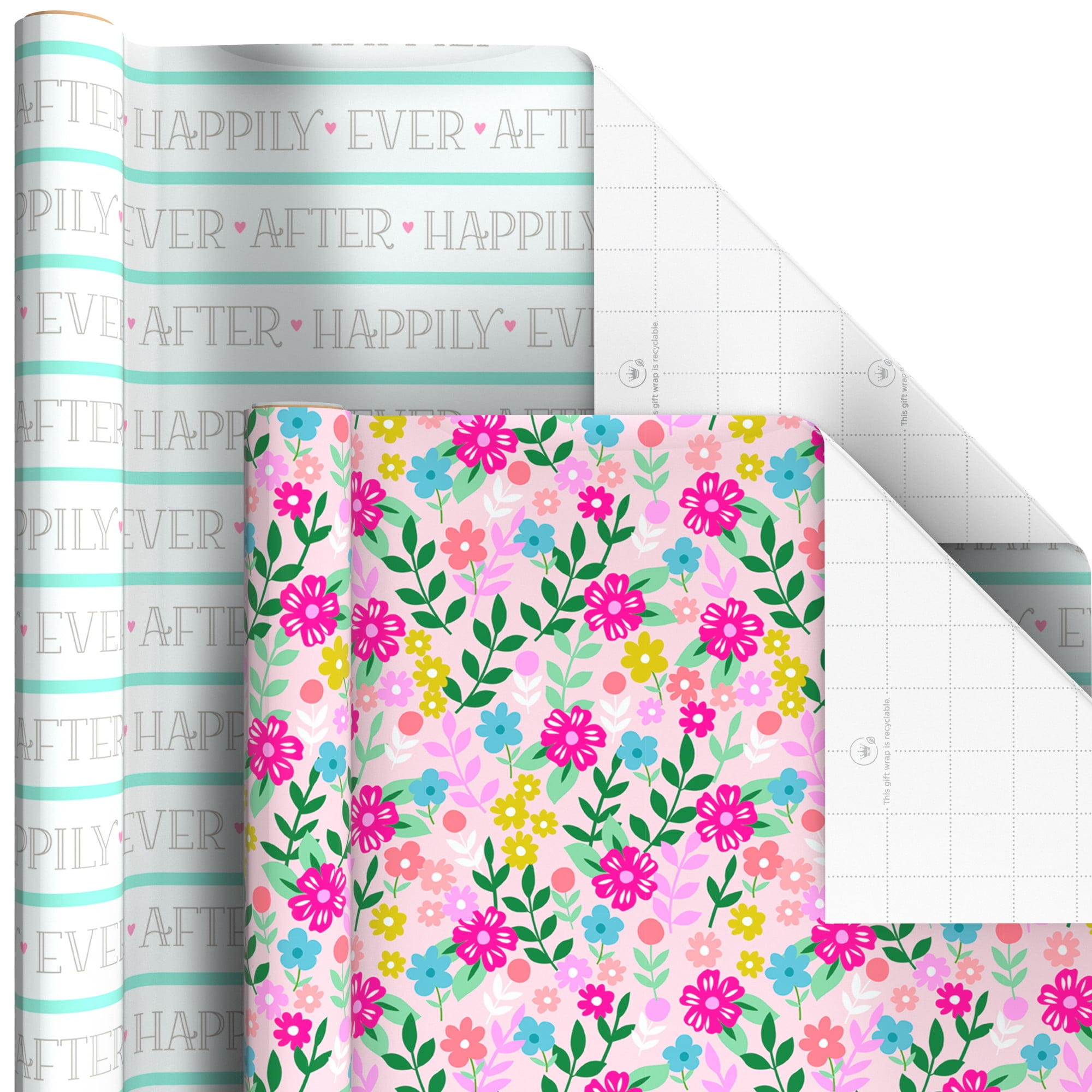 Hallmark 6-Pack Assorted Wrapping Paper Roll Bundle (Happy Occasions) 180 sq. ft. total