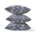 thumbnail image 2 of Roses Sprayed Stars Suede Zippered Pillow with Insert in Gray Blue 16 x 16, 2 of 4