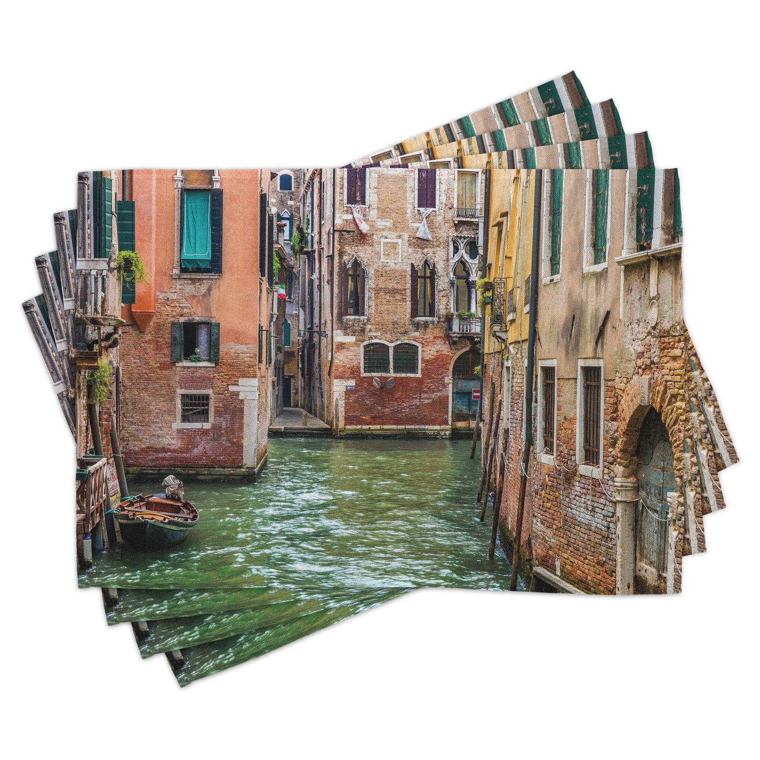 Venice Placemats Set of 4 Italian City on Water Historical Landmark