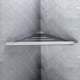 thumbnail image 3 of Estante de baño organizador de almacenamiento cesta de ducha sin esquina ajustable triangular Plata, 3 of 7