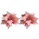 thumbnail image 5 of Billuyoard 2 piezas 25 cm Glitter Poinsettia flores artificiales fiesta Type2 NO2, 5 of 6