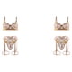 thumbnail image 1 of Conjunto de sujetador Minnieouse Lencería sexy Bordado 3 piezas Ligas Encaje Mujer Ropa interior, 1 of 6