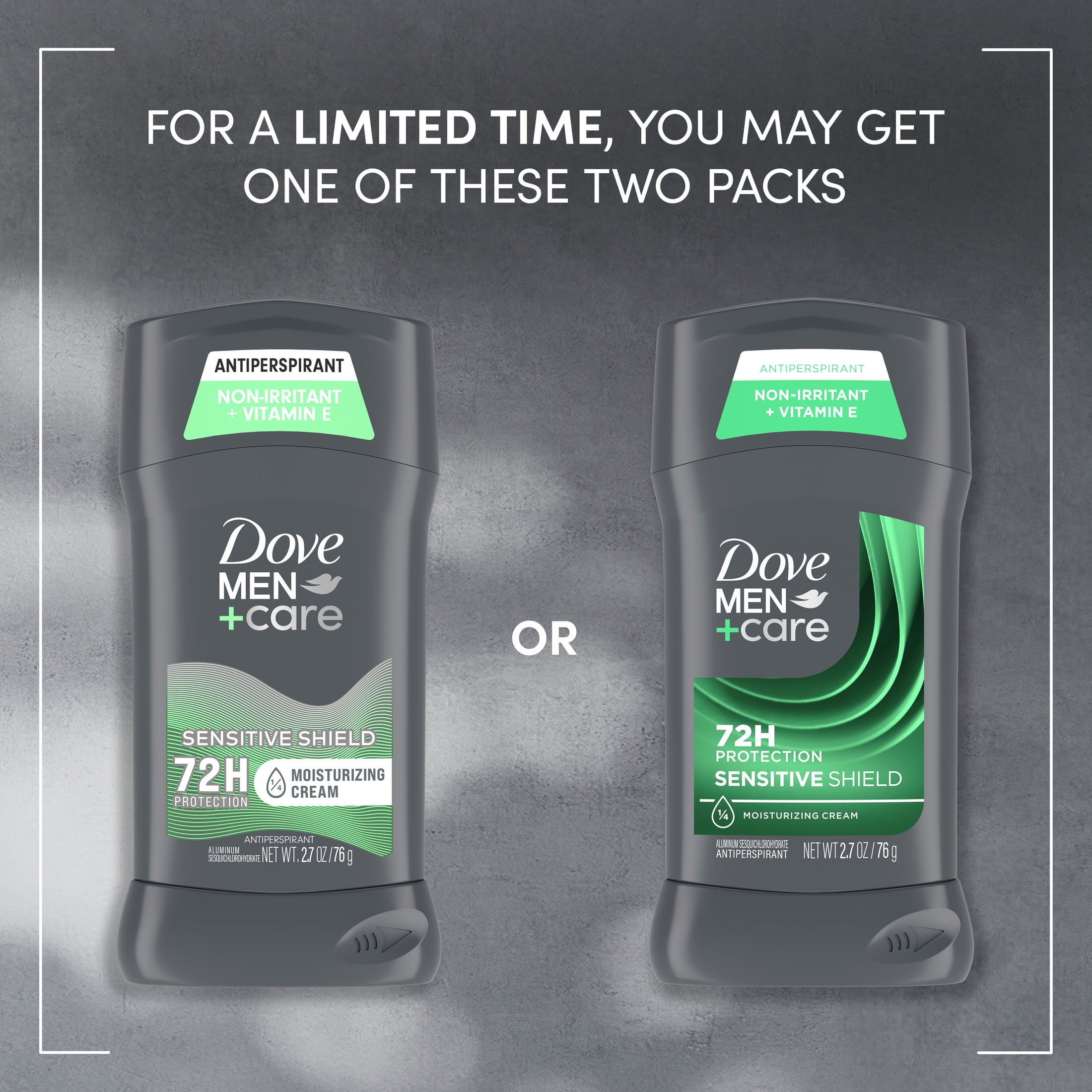 Dove Men+Care Sensitive Shield Antiperspirant Deodorant Stick, 2.7