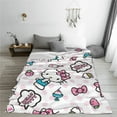 thumbnail image 6 of Hello Kitty Fleece Blanket Super Soft Cozy Throw Blanket 50"X40", Lightweight Fuzzy Comfy Flannel Blanket Warm Plush Throw Blankets For Couch, Sofa, Bed, 6 of 7