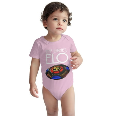 

Jeff Baby Onesie Lynne Elo North America Tour 2019 Concert Toddler Baby Boys Girls Short-Sleeve Bodysuits Cotton Romper Pink 3 Months