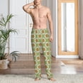 thumbnail image 5 of Uemuo Daisies Flowers Pattern Men's Wide Leg Palazzo Lounge Pants with Pockets Light Weight Loose Comfy Casual Pajama Pants-X-Large, 5 of 9