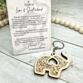 thumbnail image 6 of Christmas Clearance 2024 Christmas Tree Ornaments The Story Of Love and Loyalty Elephant Keychain Wooden Decoration Gift and . Wooden Elephant Christmas Keychain Gift Sister Best Friend, 6 of 7