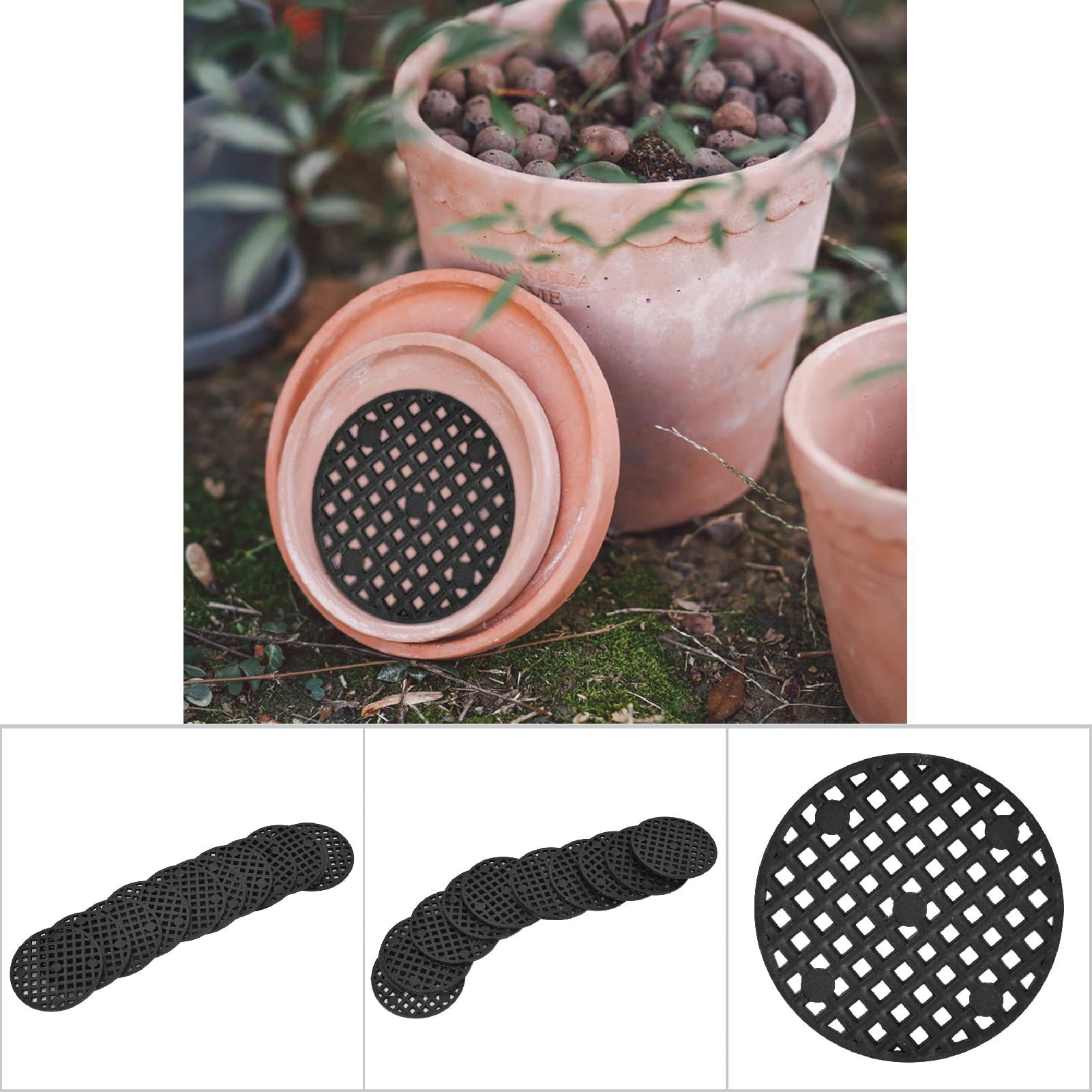 10Pcs Flower Pot Hole Mesh Pads Bonsai Grid Drainage Mesh Mats Bowl