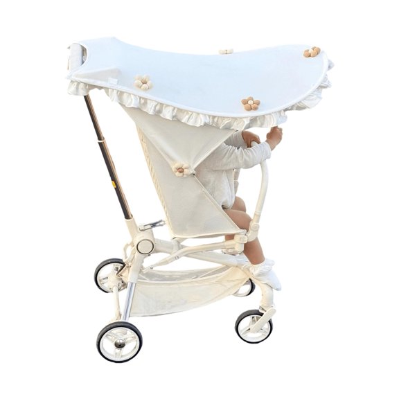 RUISINERY Baby Strollers Sun Shade Guard Sun Protections Stylish Windproof with Arched Feature for Outdoor Activity