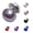 Purple, variant on ZEUSD Fashion Women Imitation Pearl Brooch Pin Clothes Clip Shirt Sweater Ornament
