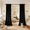 BLACK, variant on Pet Friendly Velvet Curtains 2 Panels, 8 Metal Grommet Top Window Drapes, All Room Universal, Eco-Friendly Soft Drapes, 14 Colors, 52"x84"/52"x96"/52"x108" Inch