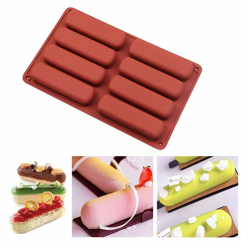 Rectangle 9 Cup Mini Cake Loaf Pan Food Grade Silicone Mold Handmade Soap  Chocolate Mould Baking Supplies