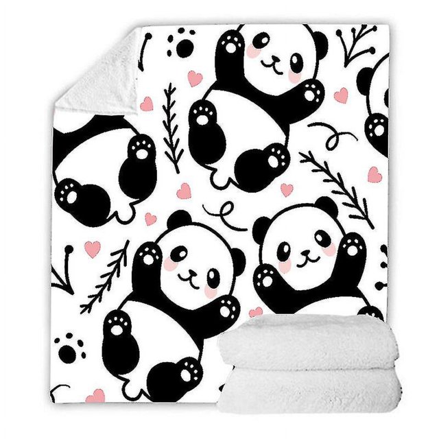Manta de Panda YUANXCMXG Manta de Terciopelo Coral 50 X 60 pulgadas