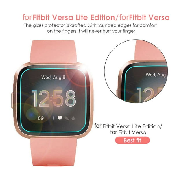 XZNGL Smart Watch Fitbit Versa 2 Screen Protector Fitbit Versa Lite 5 Pack Tempered Glass Screen Film Protector for Fitbit Versa Lite Smart Watch Walmart