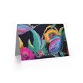 thumbnail image 2 of Thinking Of You Silk Scarf Pattern Floral Colourful Greetings Card Plus Envelope Blank inside, 2 of 3