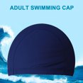 thumbnail image 6 of Yucurem Flexible Swimming Cap - Unisex Extra Large Swim Cap - Solid Color Swim Bath Hat Suit (Dark Blue), 6 of 8