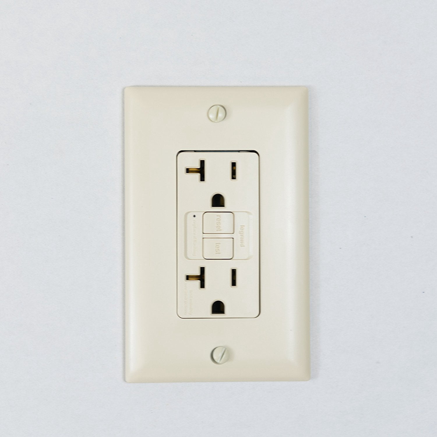 Legrand 2097ICCD12 Pass & Seymour GFCI Outlet, Heavy Duty, 20A, Ivory - Quantity 1