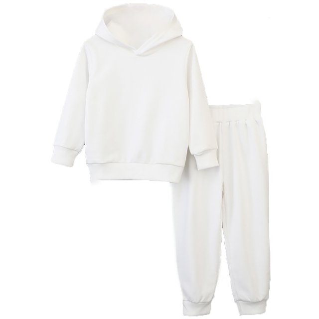 SXcggal One Boys' Active Sweatsuit 2 Piece Sweatshirt And Sweatpants Basic Solid Color Jogger Pants Set (2-8T) Cute Cozy Lightweight Children Clothing Set
