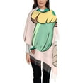 thumbnail image 3 of Honeii Mushroom Print Scarf Oversized Scarf Tassel Fall Winter Thick Scarf Warm Shawl Women,Women's Scarves & Wraps, 3 of 8