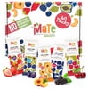 MaTe Healthy Fruit Bar Variety Pack, 40 Count, 100% Real Fruit Snacks, Gluten Free, Vegan, Non-GMO, No Added Sugar, Strawberry, Plum, Peach, Blackberry & Sour Cherry