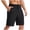 Black, variant on lcziwo Mens Shorts Casual Big and Tall Relaxed Fit Summer Elastic Waist Hiking Shorts Beach Travel Golf Dress Shorts with Zip Pockets Khaki XL