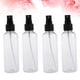 thumbnail image 4 of 4 botellas de plástico vacías de 100 ml para maquillaje y cuidado de la piel, rellenables para viajes (botellas transparentes con pulverizador negro)., 4 of 8