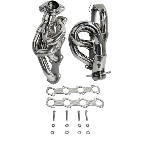Mustrod Shorty Exhaust Manifold Header Stainless Steel for Ford Expedition F-150 F-250 4.6L V8