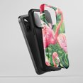 thumbnail image 5 of Flamingo Tropical For All iPhone Series Protective Phone Case Hawaiian Summer Pink Green, 5 of 7