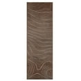 thumbnail image 2 of Superior Veer Abstract Runner Rug, 2' 7" x 8', Chocolate, 2 of 5