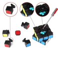 thumbnail image 4 of Juego de cubos de velocidad de 3 uds, rompecabezas de Base negra, juego de cubo mágico de 2x2x2 3x3x3, cubo de rompecabezas liso piramidal, 4 of 5