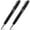 Black Silver, variant on STONEGO Capless Ballpoint Pen - Just twist to reveal, Rollerball pen with black gel ink, medium nib (1.0mm), writes easily and smoothly, perfect for professional signatures and daily use