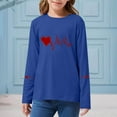 thumbnail image 4 of RXMEKW Chandail à Col Rond Imprimé pour Filles et Garçons, Blouse Décontractée à Manches Courtes, Polyester, Coupe Régulière, 4 of 6