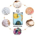 thumbnail image 4 of Tropical Fishes Water Plant Starfishes Cartoon Translucent Plastic Cans Storage Canisters with Lid Set of 2, 4 of 7