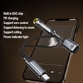 thumbnail image 3 of USB C Male To USB C Female Adapter, USB C To 3.5mm Sound Adapter Easy To Use 2 in 1 Support 100W PD Clear Sound Quality  for Study Work Life Grey,White, 3 of 7