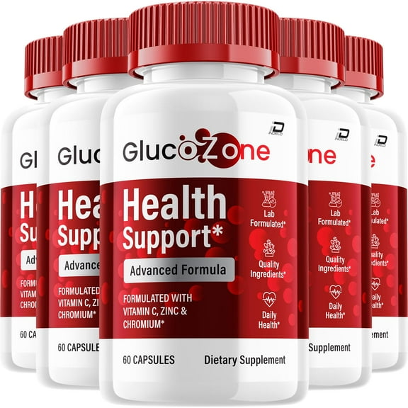 Glucozone Capsules – Gluco Zone All Natural Glycogen Support, 5 Pack, 300 Capsules