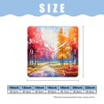 thumbnail image 2 of 12 Inch Wall Clock Battery Operated Square Clock Decorative for Office, Kitchen, Outdoor, Living Room，Vintage Oil Painting Maple Trees Autumn Fall Design, 2 of 4