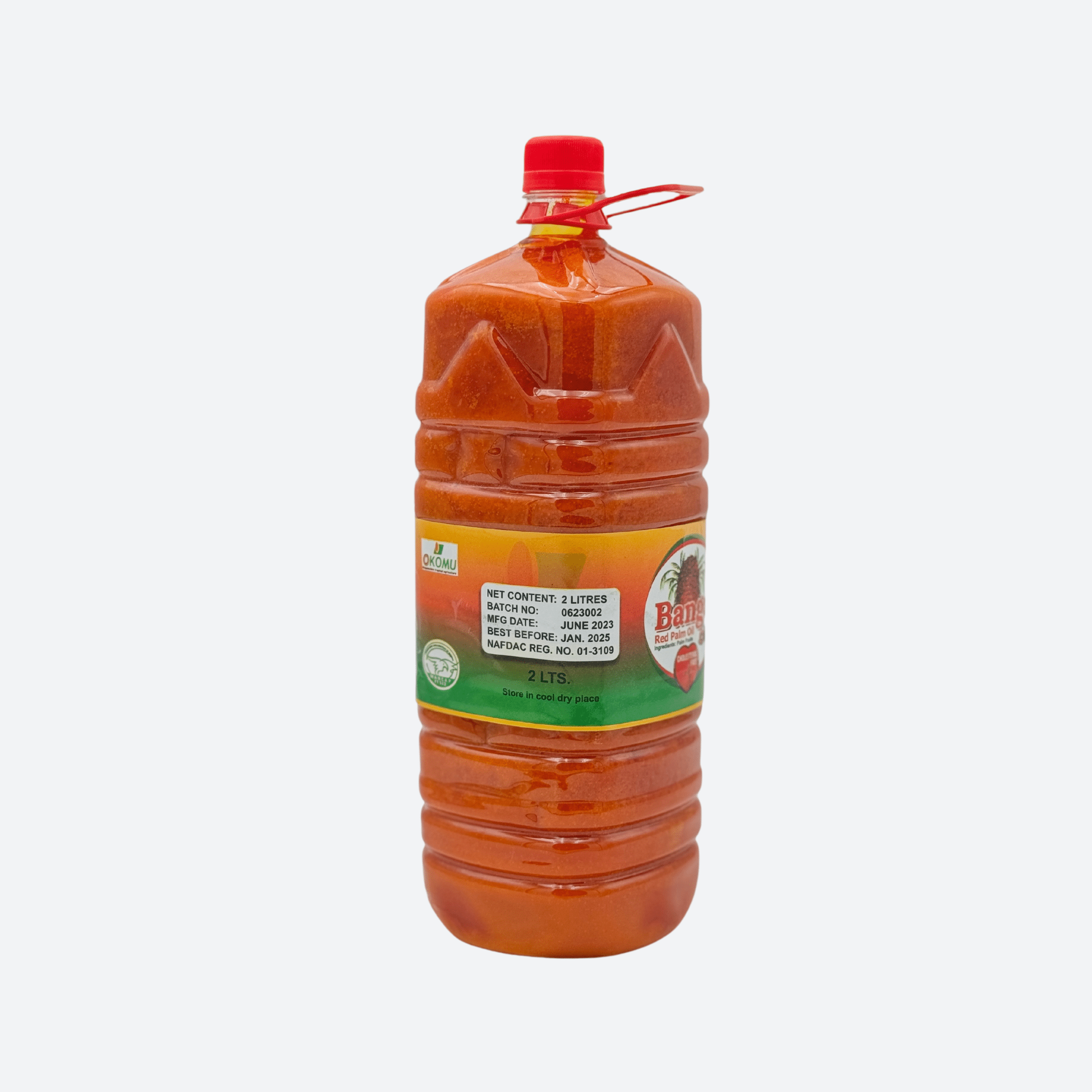 Nigerian Banga Red Palm Oil – Authentic, Cholesterol-Free, Halal Certified (2 Liters)