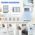 thumbnail image 5 of Sotoplay 8500 BTU Portable Air Conditioners,4 In1 Air Conditioner with Remote Control,Portable AC Cooling Range up to 3650 Sq.ft with 24-Hour Timer, Windows Kit,Brush,White, 5 of 9